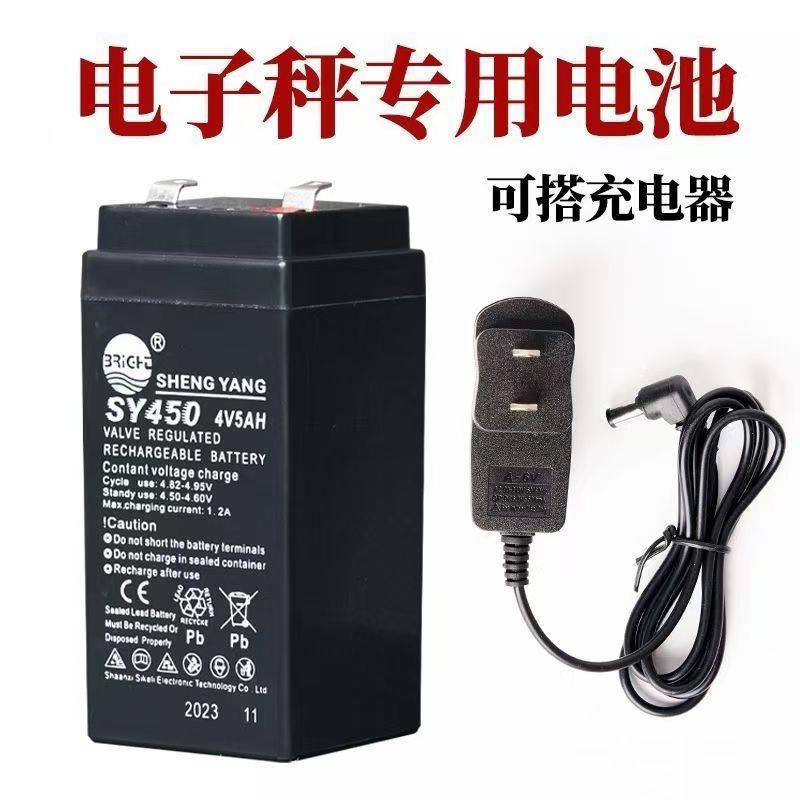 SHENGYANG晟阳蓄电池4v5ah SY450D sy440电子秤 台秤 计价秤电池