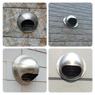 不锈钢室外风帽外墙排气孔防风罩球形出气口管罩带网防蚊虫防鸟罩