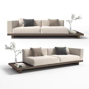 需定制现代侘寂风沙发酒店大堂会所美容院接待卡座样板房客厅设计