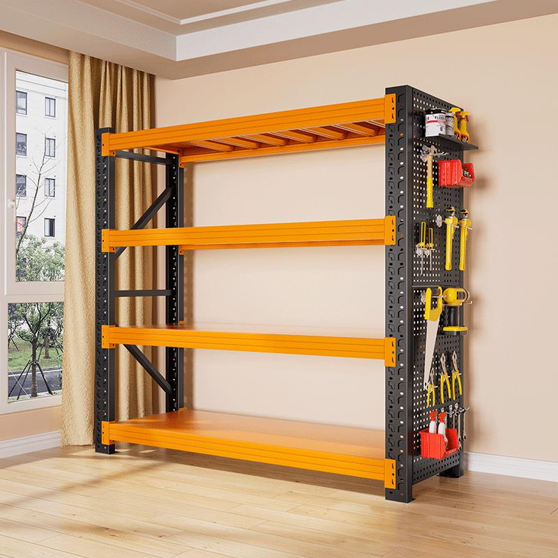 仓库货架置物架多层超市零食储物架快递货物架地下室家用重型铁架