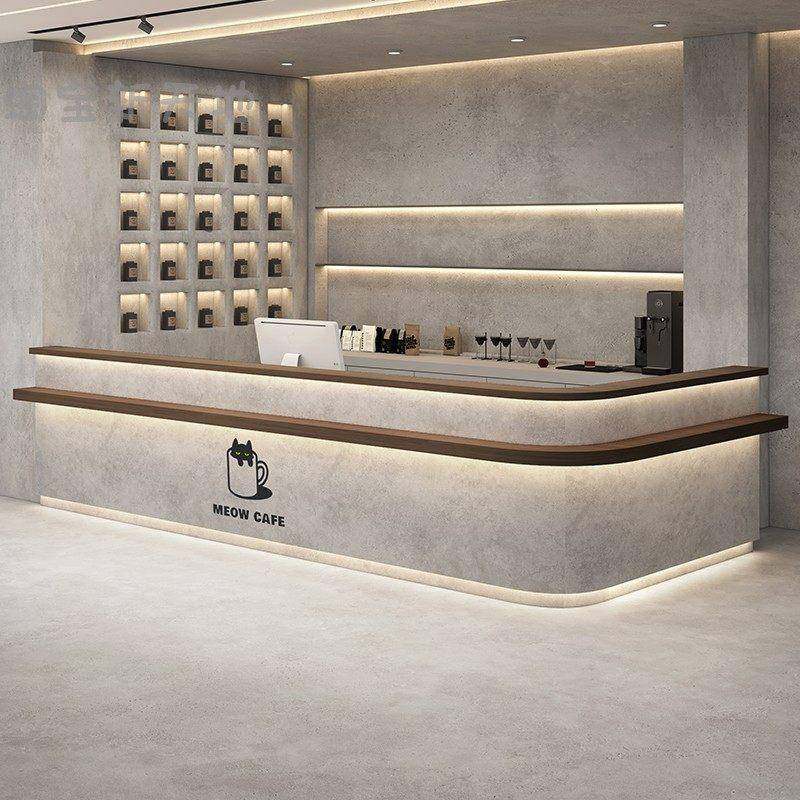 需定制工业风餐饮饭店收银台咖啡厅前台酒吧酒馆吧台烧烤店接待台,商业/办公家具,收银台,淘宝优惠券,粉丝福利购,淘宝优惠卷