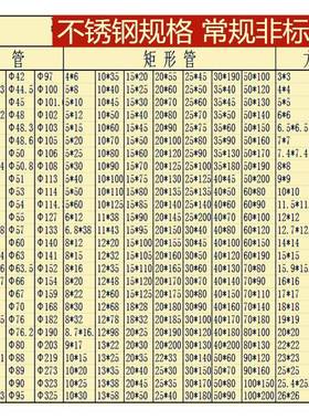 201/304不锈钢方管矩形管5*10*15*20*25*30*35*40*45*50*60非标管