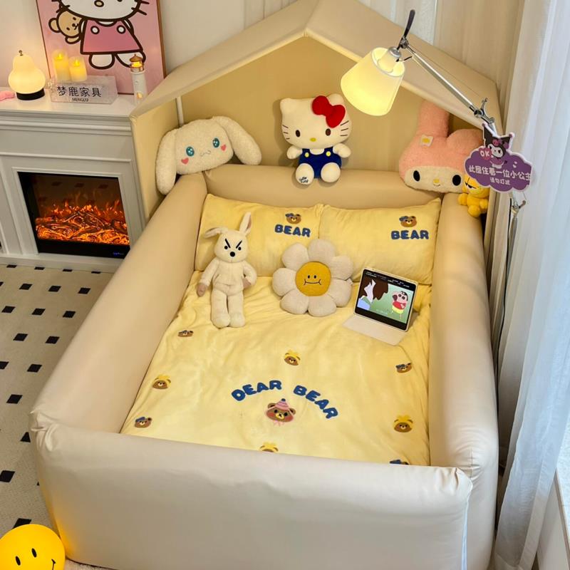 梦鹿人类狗窝拼接帐篷床卧室简约懒人沙发客厅大型围栏床护栏床