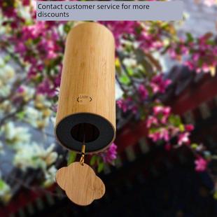 和弦竹风铃日式卧室户外音乐铃挂件多巴胺治愈系冥想庭院铃铛阳台