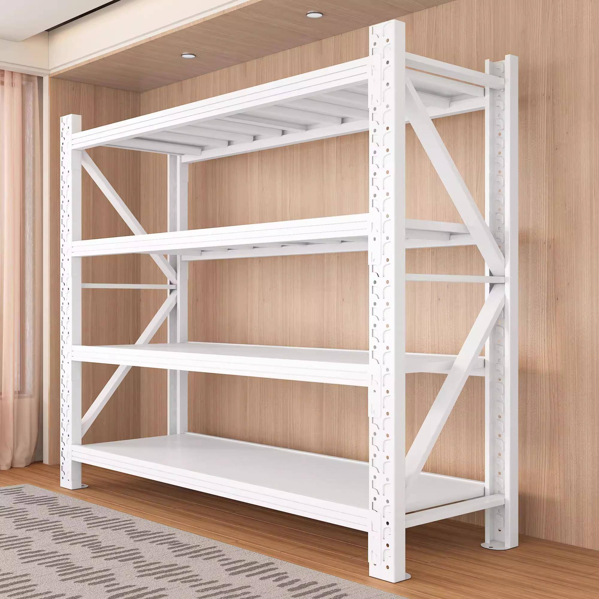 重型仓储货架多层钢制置物架仓库收纳架车库工具架地下室储物架子