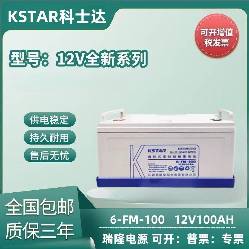 科士达蓄电池12V100AH 6-FM-100 UPS电源/直流屏/EPS免维护蓄电池