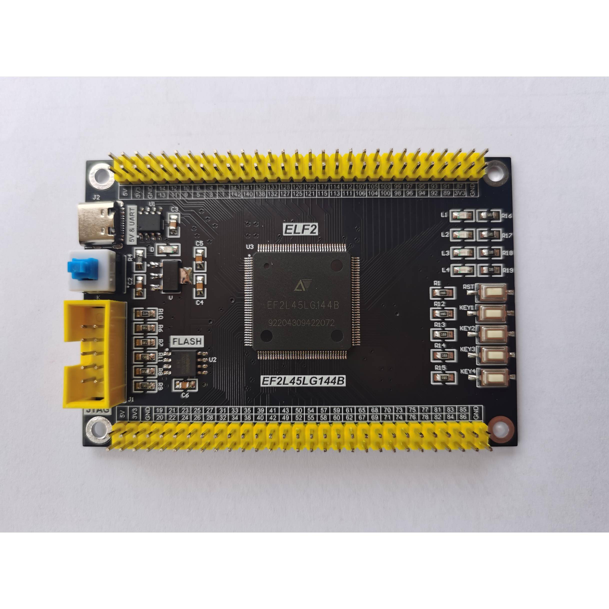 安路FPGA开发板 EF2L45LG144 核心板 国产FPGA开发板 替代EP4CE