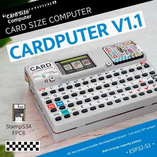 官方M5stack Cardputer v1.1 卡片电脑56键可编程开发板 StampS3A