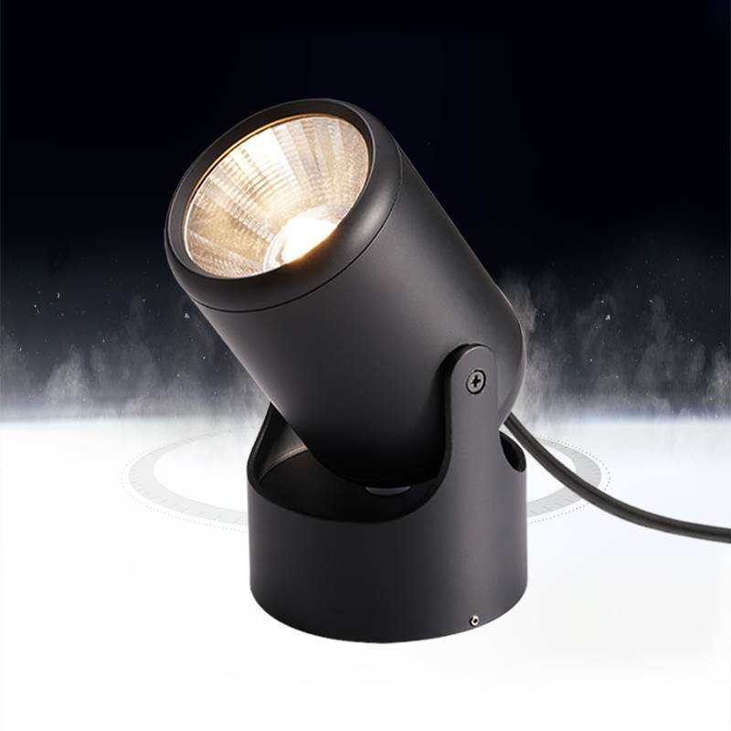 led射灯客厅免接线免打孔cob彩色明装背景室内地面聚光插头插电