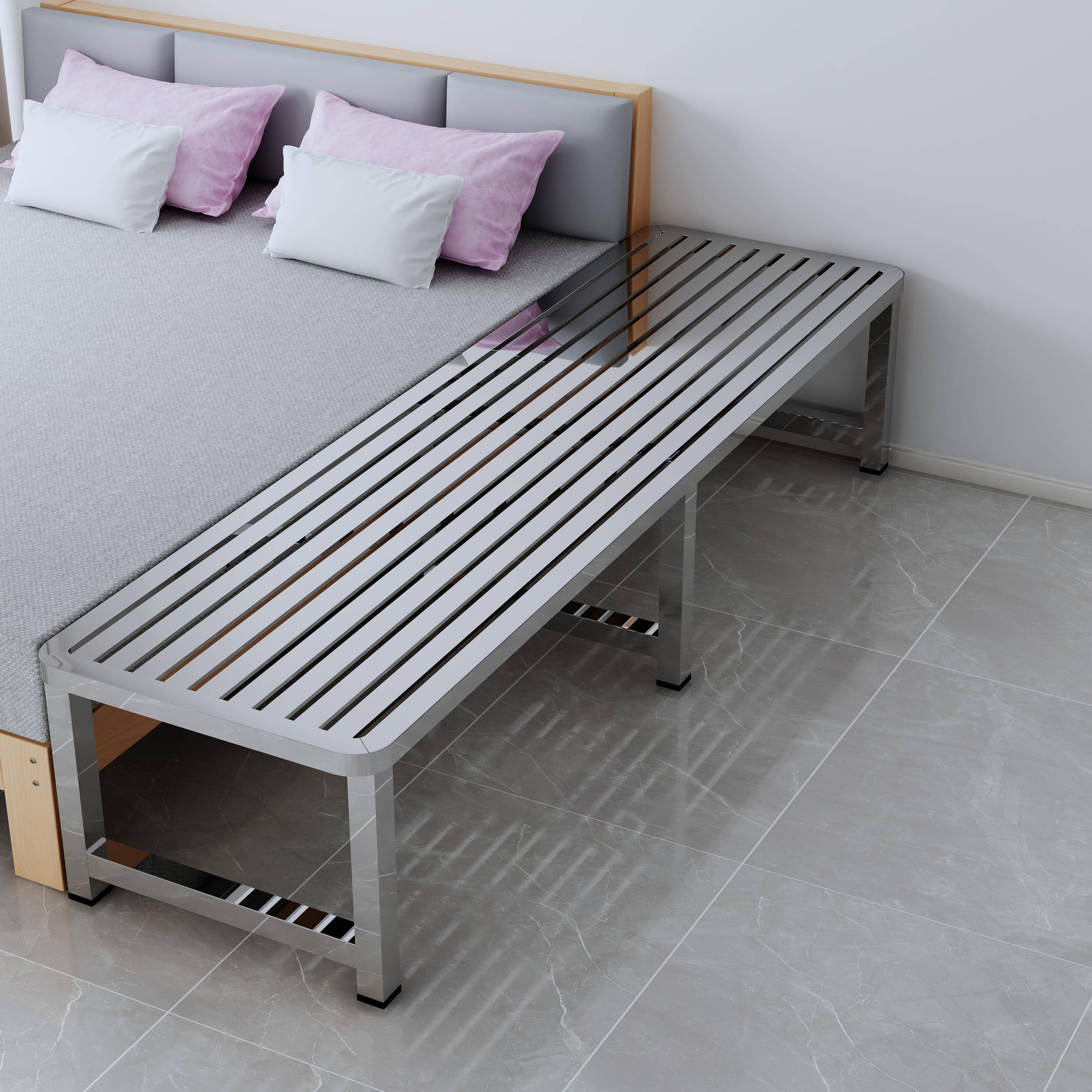 拼接床圆角不锈钢床侧边加宽环保儿童婴儿床小床拼接大床可定做