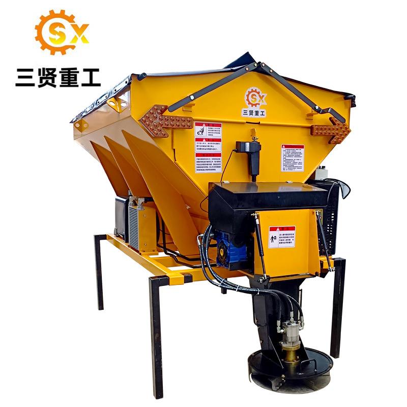 融雪剂撒盐机不锈钢工业盐撒布机冬季融冰剂化雪机路面清洁