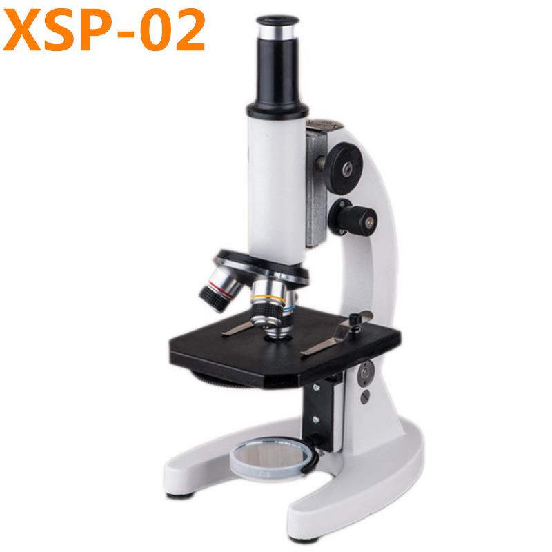 XSP-02生物显微镜单目640倍X金属小初中学生用光教学校实验室
