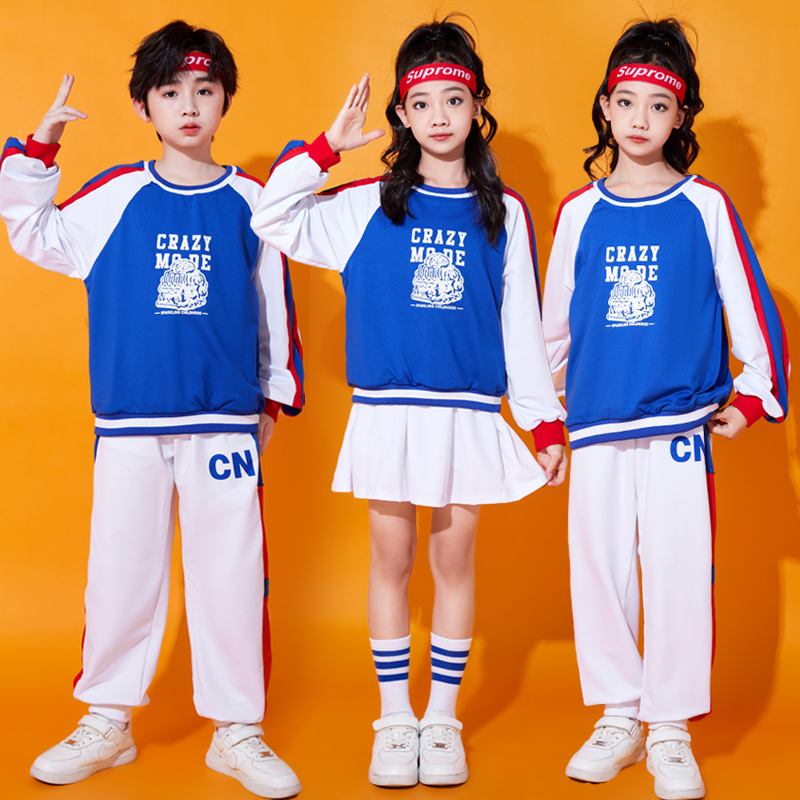 小学生团体啦啦操演出服运动会班服少儿班服