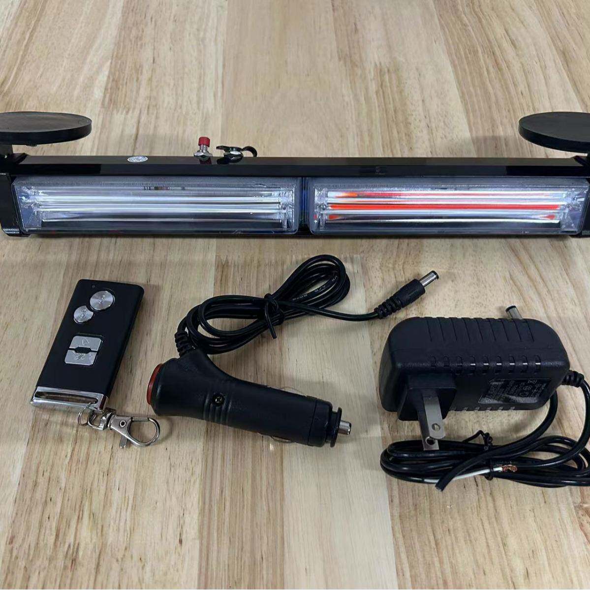 无线遥控汽车充电式警示灯爆闪灯吸强磁警示LED吸顶灯移动式闪灯