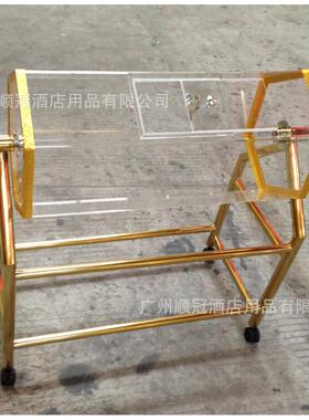 楼盘开业透明亚克力抽奖箱钛金摇奖箱年会晚会滚筒式黑色抽奖箱