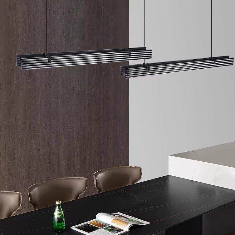 餐厅吊灯极简一字长条波纹玻璃创意轻奢设计师吧台中岛台餐桌吊灯,电子元器件市场,其它元器件,淘宝优惠券,粉丝福利购,淘宝优惠卷