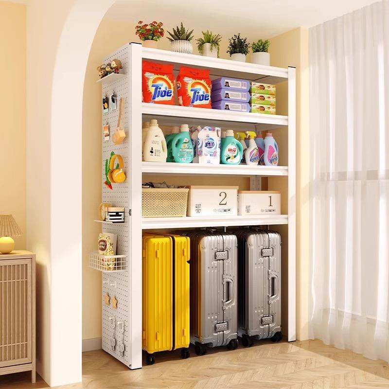 家用行李箱收纳架下空阳台置物架洗衣机架子厨房高脚架靠墙储物架