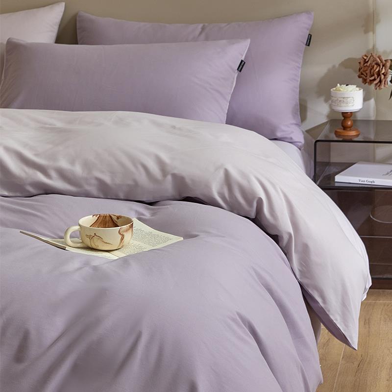 秋冬季高端加厚磨毛纯棉床上四件套100全棉床单被套床笠轻奢床品4