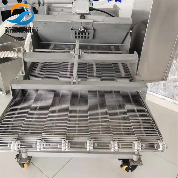 蔬菜串淋浆机鸡排裹浆机全自动薯塔上浆油炸成套设备