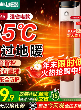 容声取暖器暖风机石墨烯家用母婴速热语音立式速热办公室电暖器