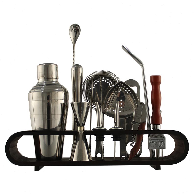4收纳架不锈钢酒吧调酒器套装家用雪克壶摇酒日式器 30调入门壶带
