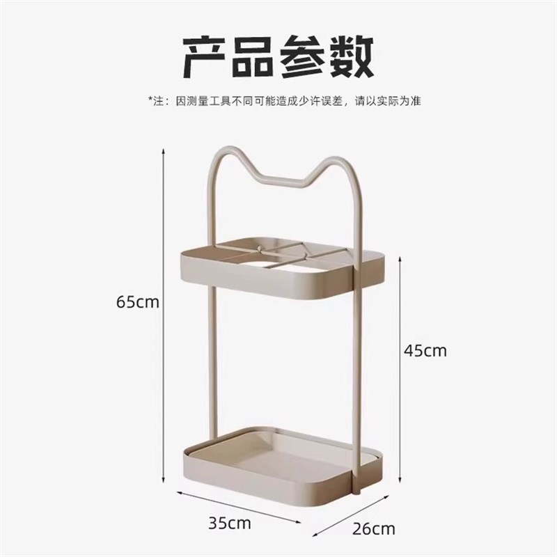 雨伞收纳架家用入户门口置物架高颜值桶沥水筒存放置神器猫耳伞架