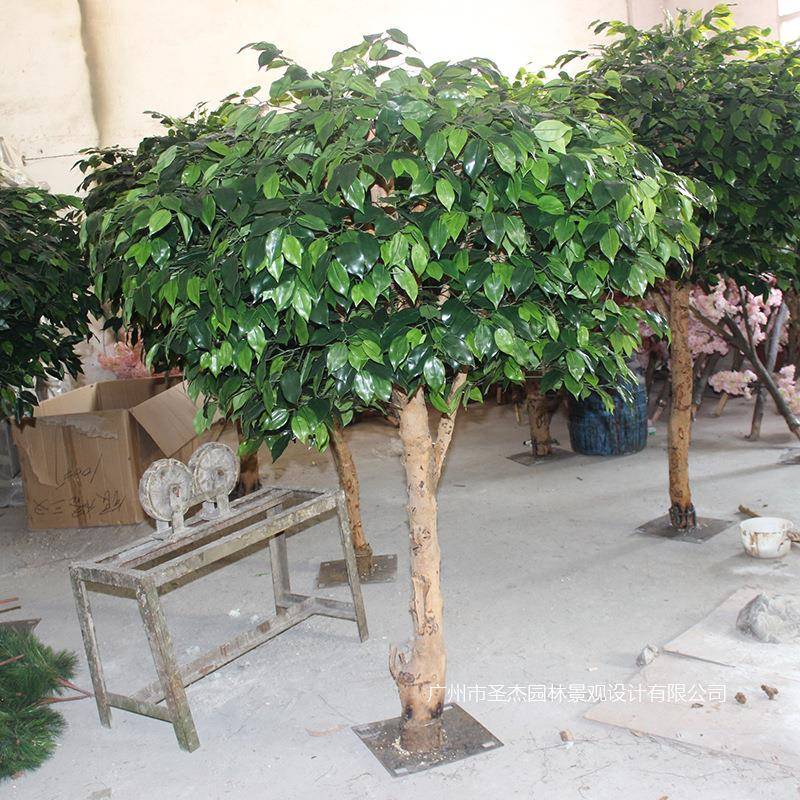 仿真榕树公园街道落地仿真树阻燃榕叶人造树仿真树可来图设计