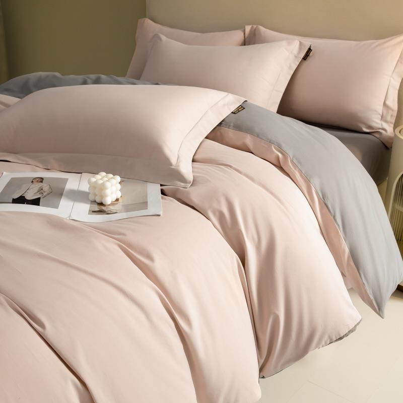 A类100支纯棉磨毛四件套加厚保暖全棉床单被套床笠床上用品4