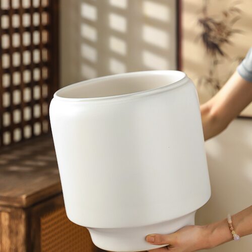 简约现代陶瓷花盆室内轻奢特大号三角梅北美冬青红果绿植盆栽专用