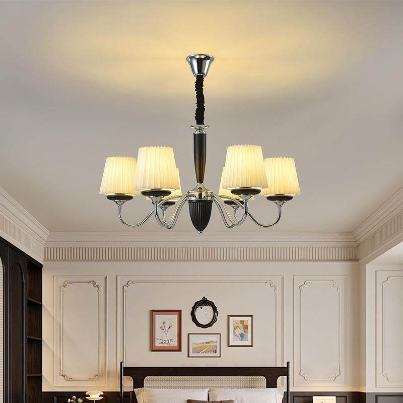 高端中古风复古美式简约大气别墅客厅灯复式楼餐厅卧室楼梯吊灯