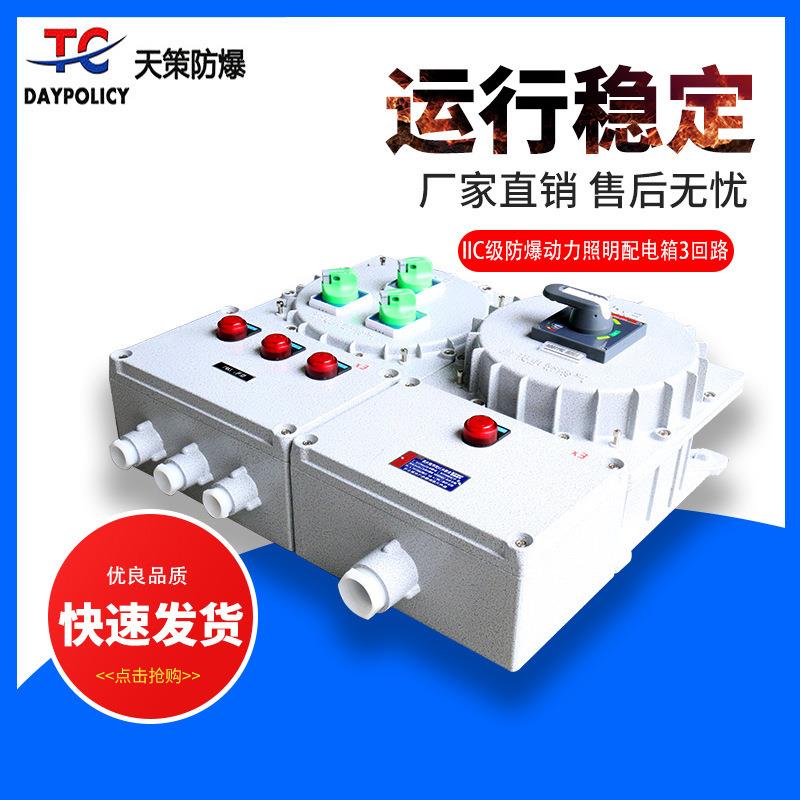 IIC级防爆动力照明配电箱3回路防爆照明动力箱防爆检修仪表箱