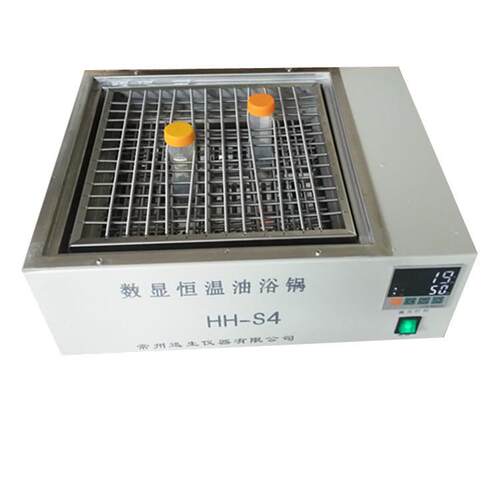 HH-S4数显恒温油浴锅/恒温水浴锅水箱试管架水浴