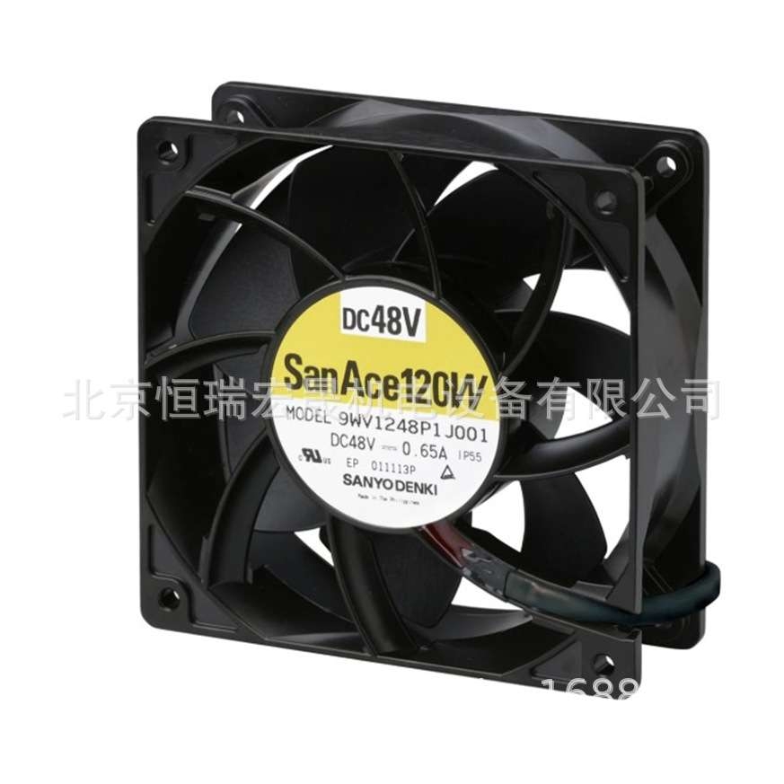 Sanyo 9WV1224P1H001 12038 48V直流 风量309.2m3/h PWM调速风扇