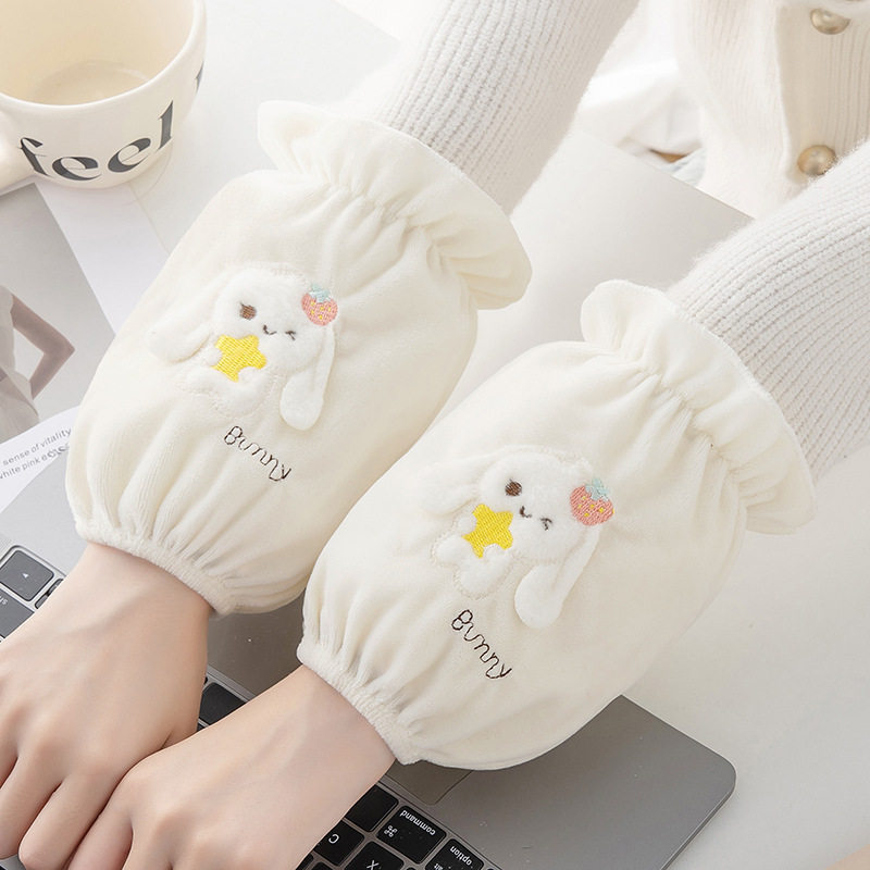 秋冬可爱卡通短款绒布保暖防污袖套成人学生小孩居家工作耐脏袖头,家庭/个人清洁工具,围裙套装,淘宝优惠券,粉丝福利购,淘宝优惠卷