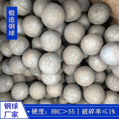 矿山选矿机 球磨机用高硬度 不失圆 锻造耐磨钢球 热处理实心铁球