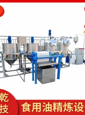 甘肃胡麻油精炼设备 小型GB标准茶子核桃油生产线 油脂提纯去杂质