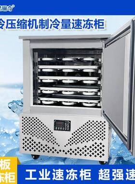 酷琳奇4盘双重直冷风冷平板速冻柜 血浆椰子水果汁冷冻冻结机