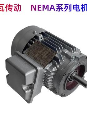 格瓦TRCF立式安装减速电机NEMA标准出口北美电机斜齿轮减速机