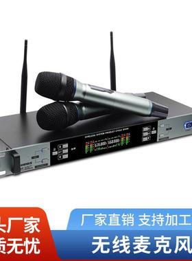 SUBOS无线麦克风一拖二话筒充电款家庭唱歌家用KTV唱歌手持话筒