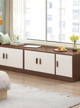 炕柜家具农村放棉被飘窗柜可睡轻奢储物柜榻榻米床头柜床边小矮柜