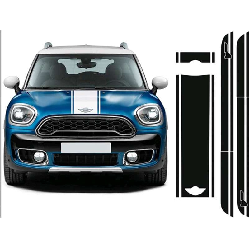 适用于宝马mini f60 all 4侧裙车头车尾贴纸个性改装车贴A233
