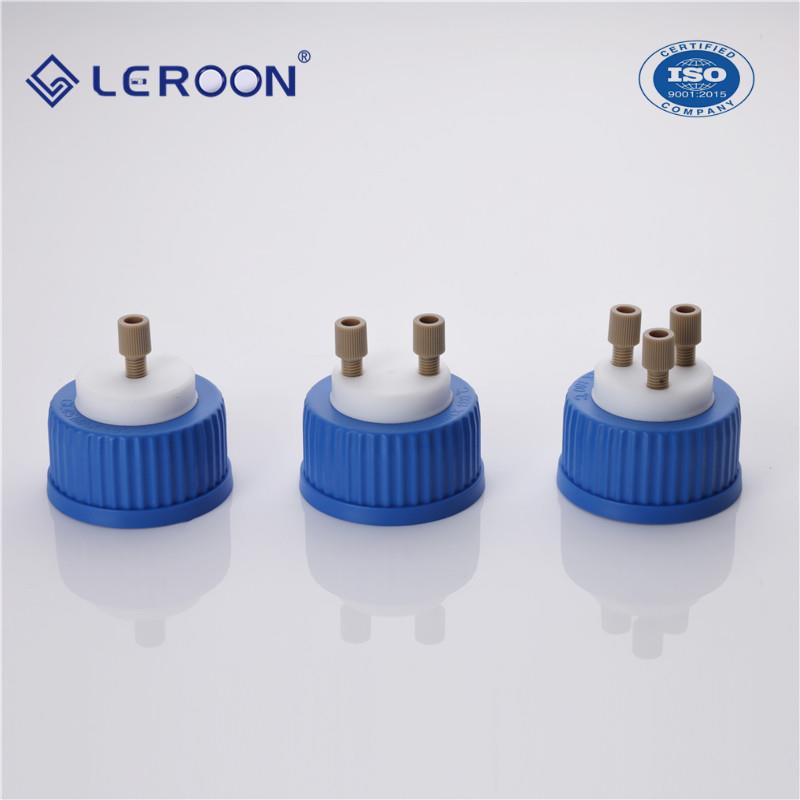 1002505001000ml瓶子通配气密锁紧瓶盖带PEEK接头流动相溶剂瓶