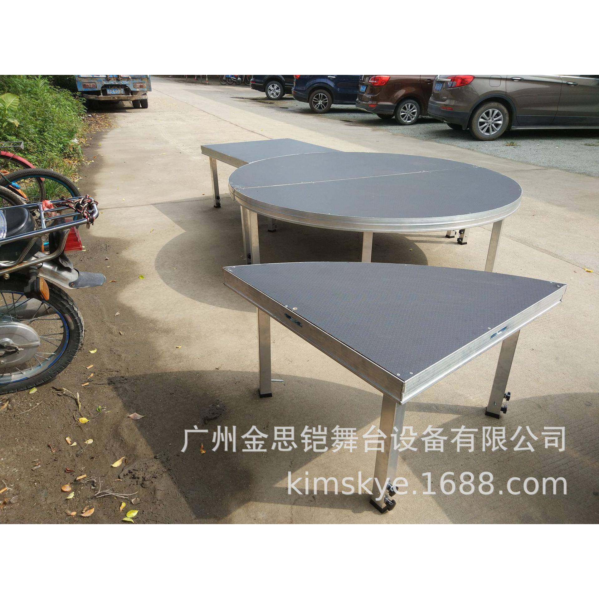 户外圆形活动舞台铝合金升降婚庆舞台大型表演秀T台四柱拼装舞台