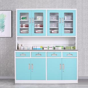 西药柜诊所医药柜不锈钢台面诊所调剂柜药房药柜幼儿园药品柜