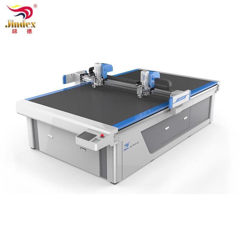 源头工厂出售人造革仿皮鞋样放码手袋箱包开料多层裁剪机全自动