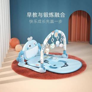12月 脚踏钢琴新生婴儿健身架器男女孩宝宝0 1岁益智音乐玩具3