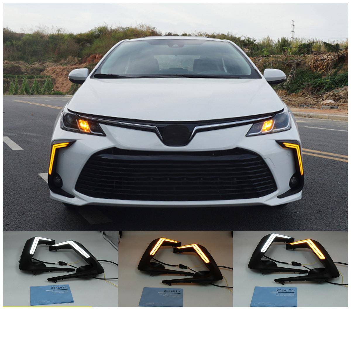 适用于19-20年丰田卡罗拉Altis带流光双向功能日间行车灯专用