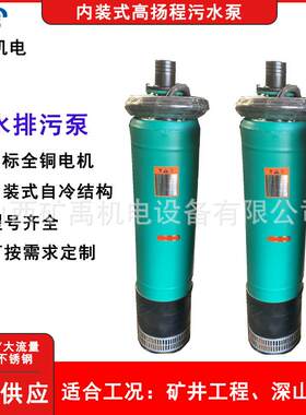 高压水泵WQN潜污泵工程用高扬程300米污水泵防爆泵电动