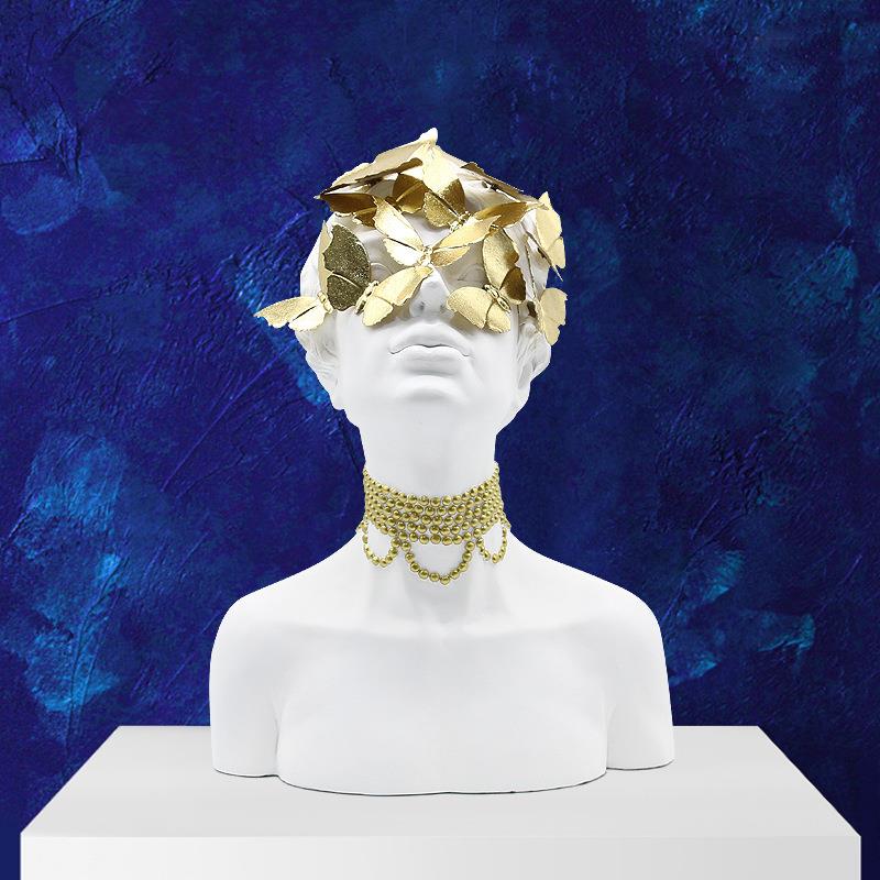 蝴蝶女孩雕像客厅装饰品房间办公室桌面摆件现代创意树脂家居摆设