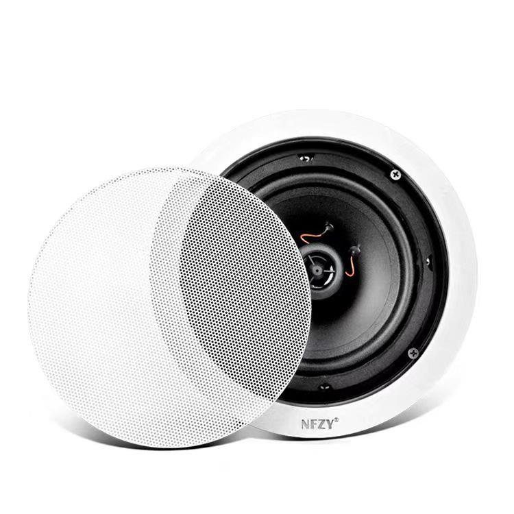 NFZY608H定压定阻吸顶喇叭同轴立体声音响天花背景音乐会议音箱